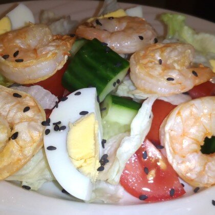 Сaлaт c креветками