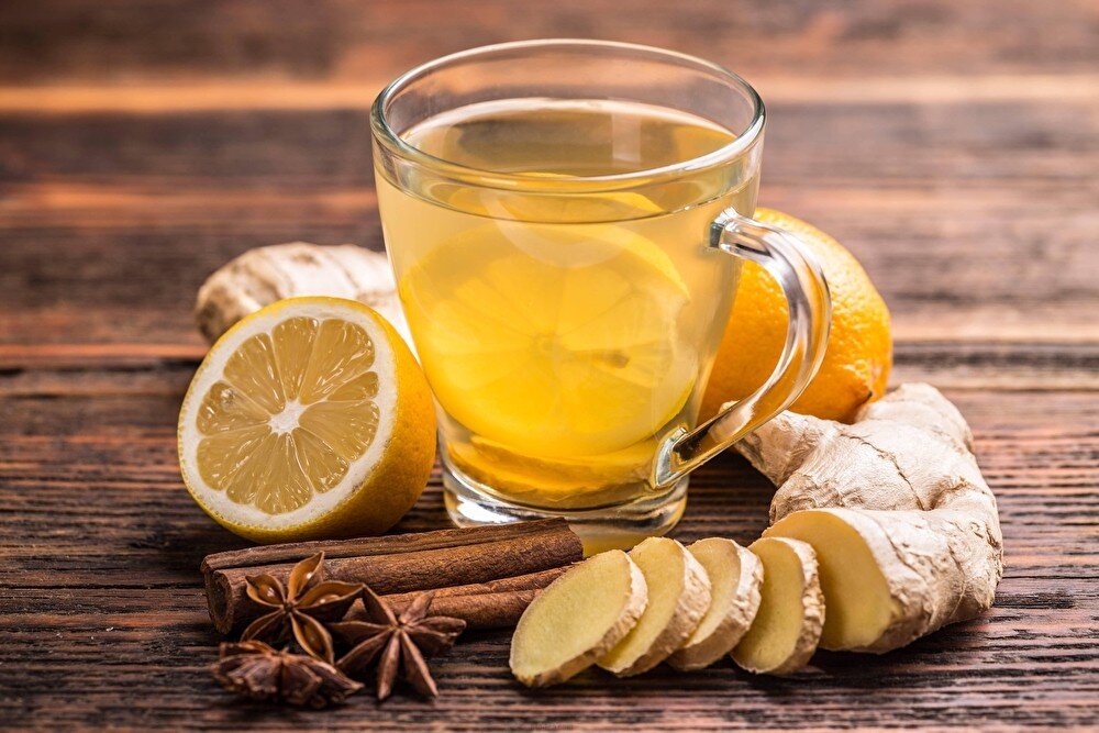 Лимонно-имбирный чай