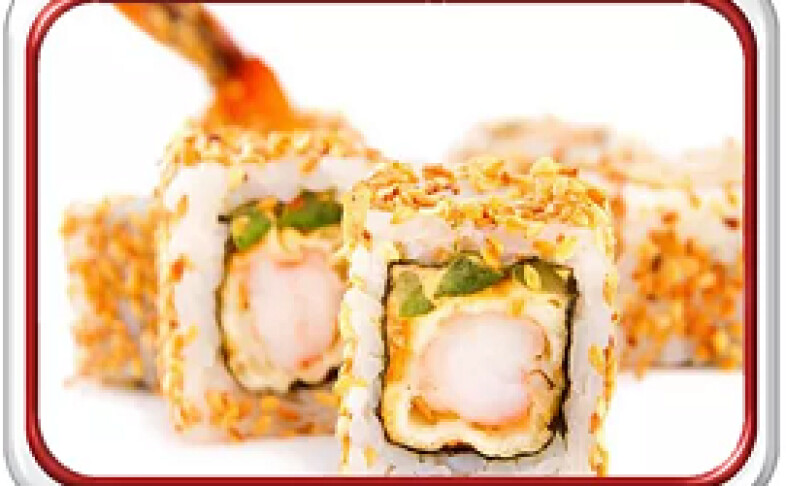 Ролл «Эби-кунжут»