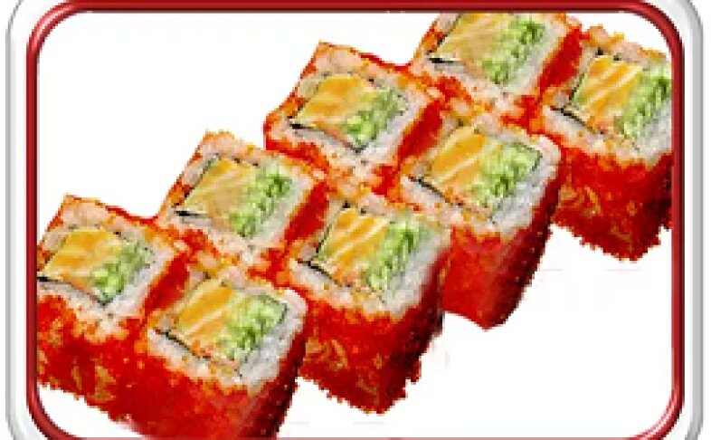 Ролл «Калифорния с лососем»