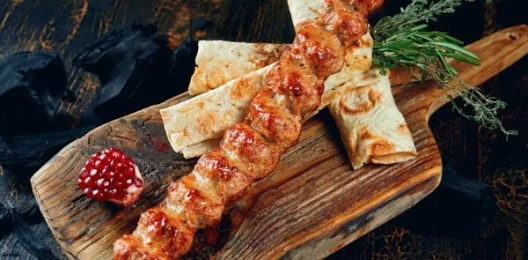 Люля-кебаб курица с грибами