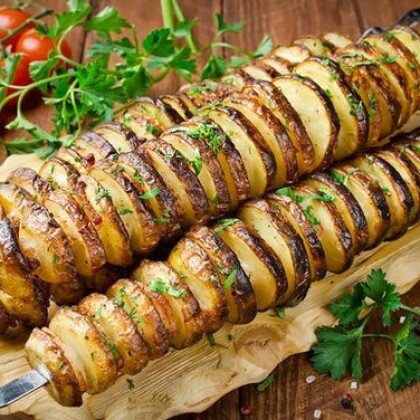 Картофель на мангале
