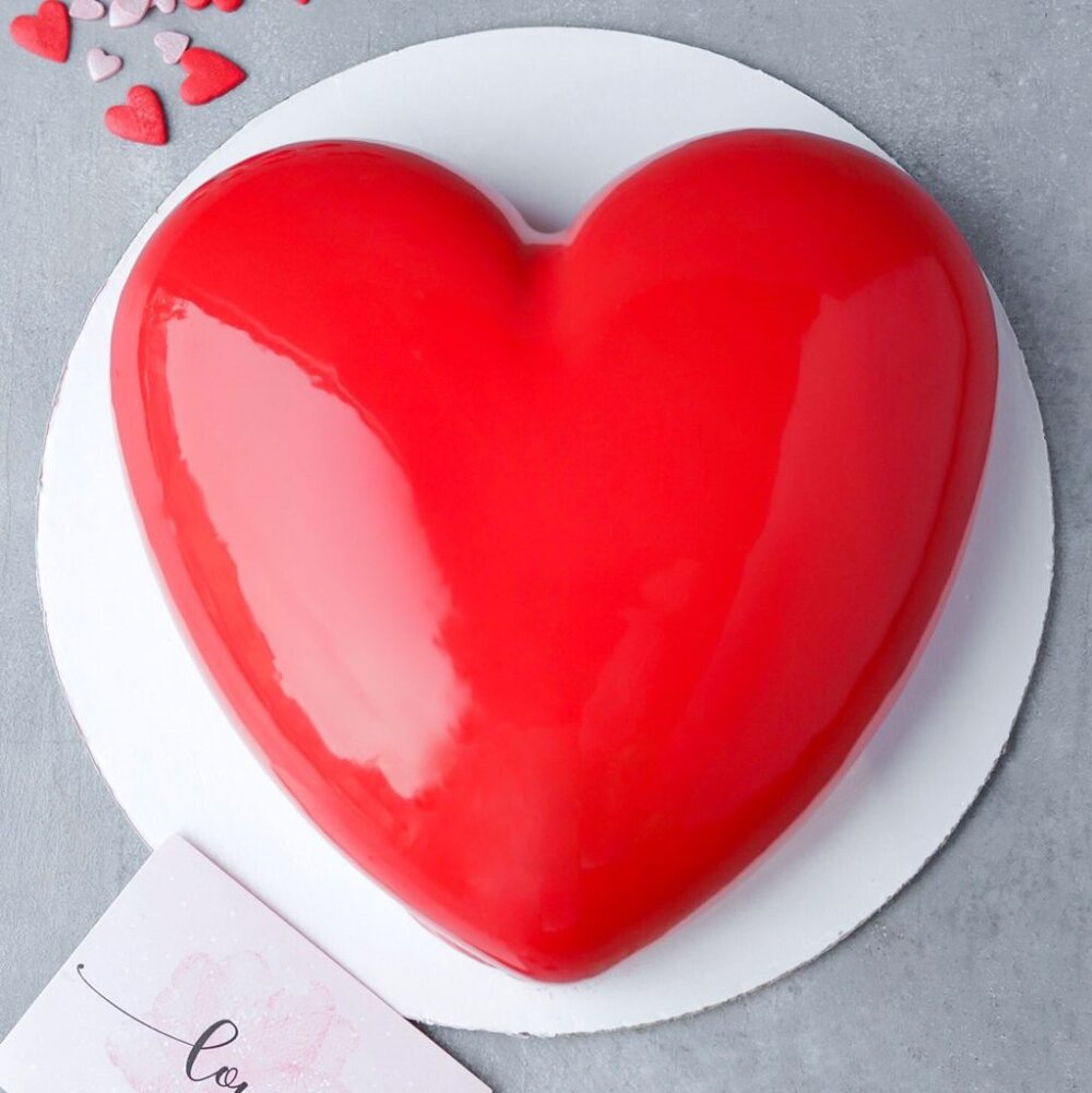 Муссовый торт "Сердце" №3