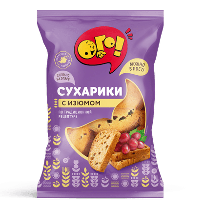 Сухарики "ОГО" с Изюмом