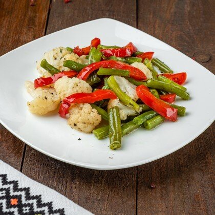 Гарнир из тушеных овощей