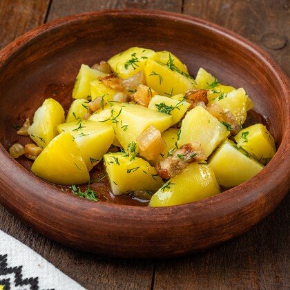 Картофель в горшочке «По-сельски»