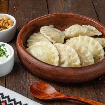 Вареники с картошечкой и грибами