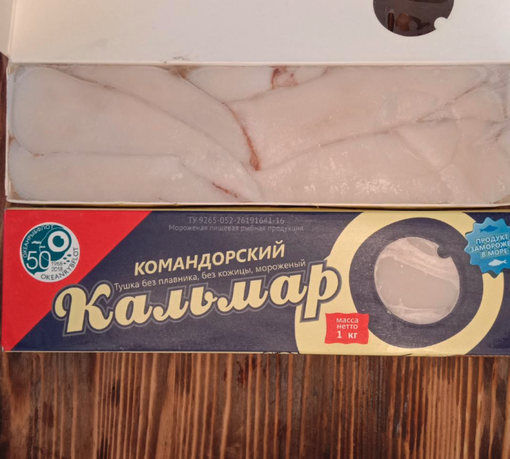 Филе кальмара Командорского