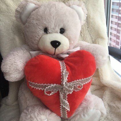 Мишка с сердцем 50  см.