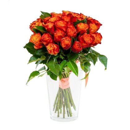 Роза оранж 40 см. Кения. Уточните оттенок.