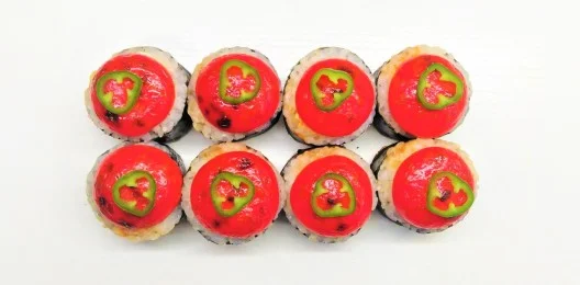 РОЛЛ ЗАПЕЧЁННЫЙ СПАЙСИ С КРЕВЕТКОЙ