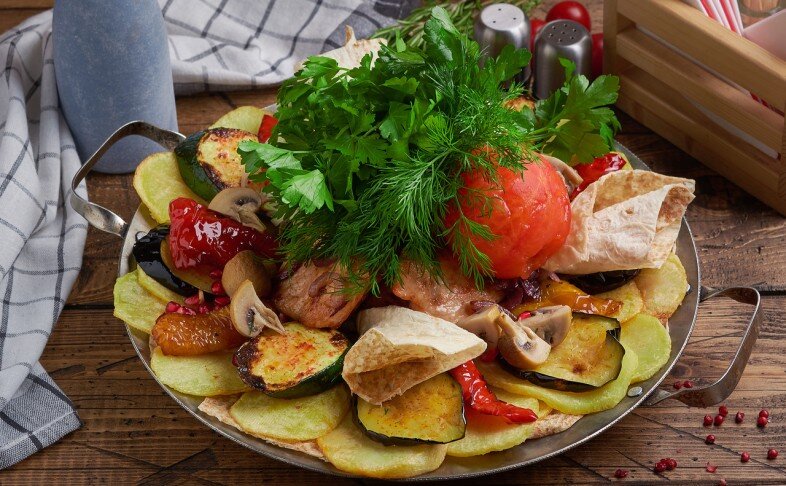 Садж кебаб курица