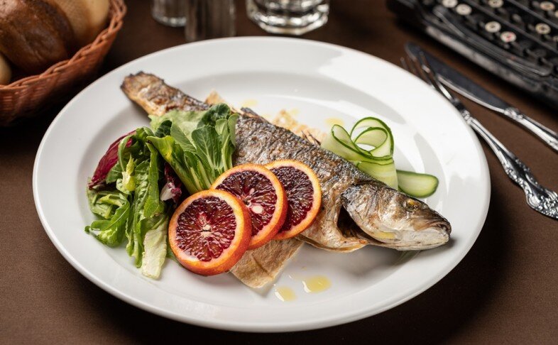 Сибас на гриле