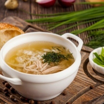 Лапша домашняя с курицей