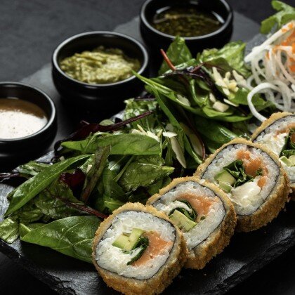 Кранч ролл с лососем