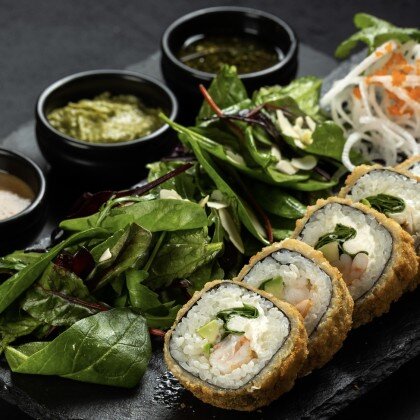 Кранч ролл с королевской креветкой