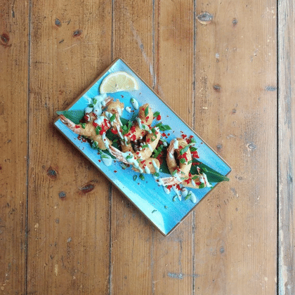 Креветки тигровые с фирменным соусом