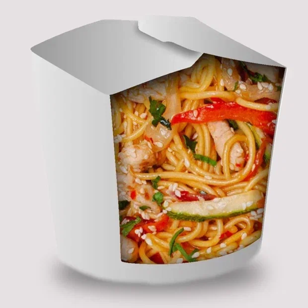 Вок яичная лапша с курицей