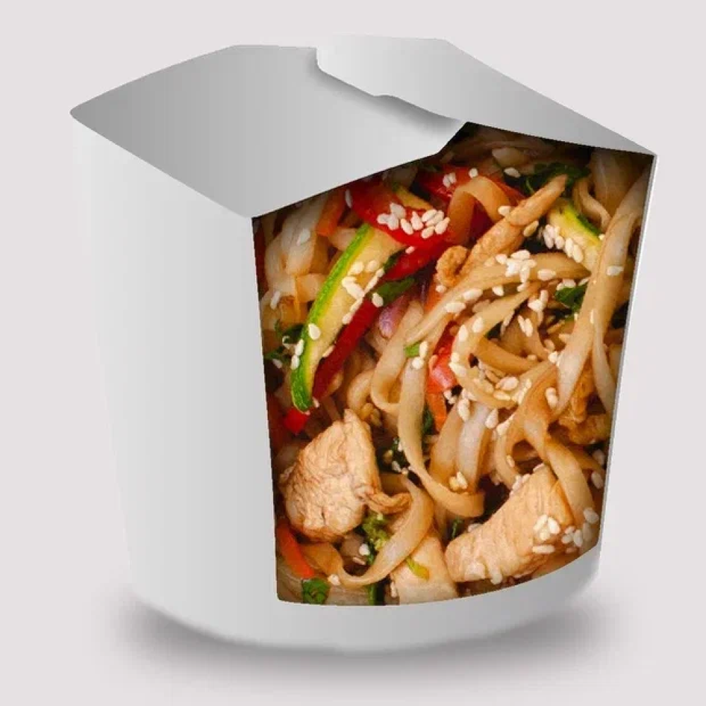 Вок пшеничная лапша с курицей