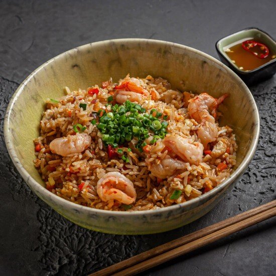 Жаренный рис «Ком Ранг с креветками »