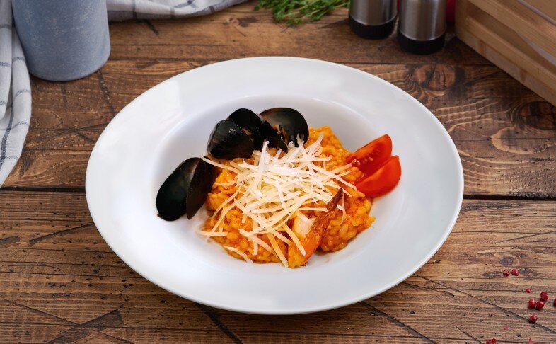 Ризотто с морепродуктами