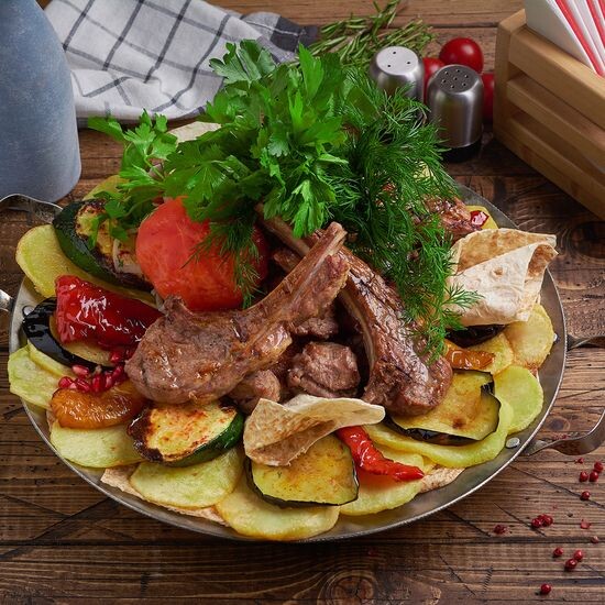 Садж кебаб баранина