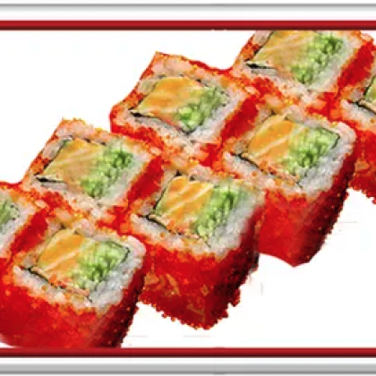 Ролл «Калифорния с лососем»