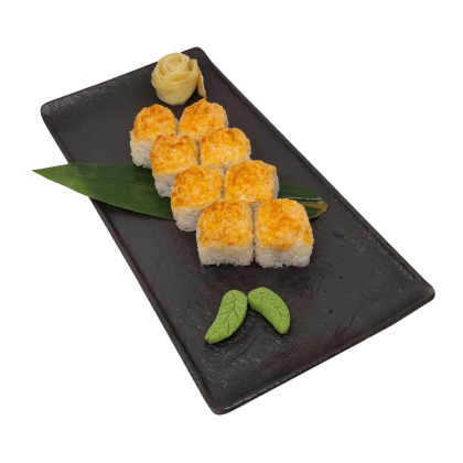 Запеченный ролл с креветкой