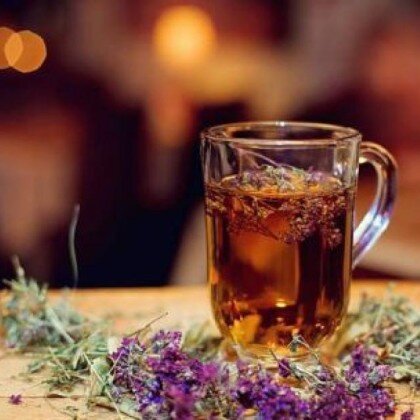 Черный/зеленый с чабрецом