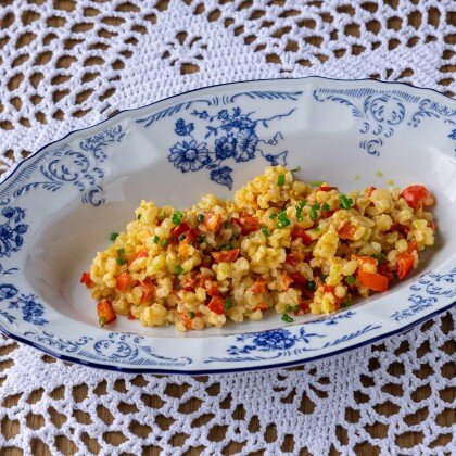 Булгур, томленый с перцем