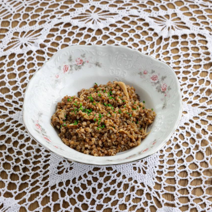 Гречка с грибами
