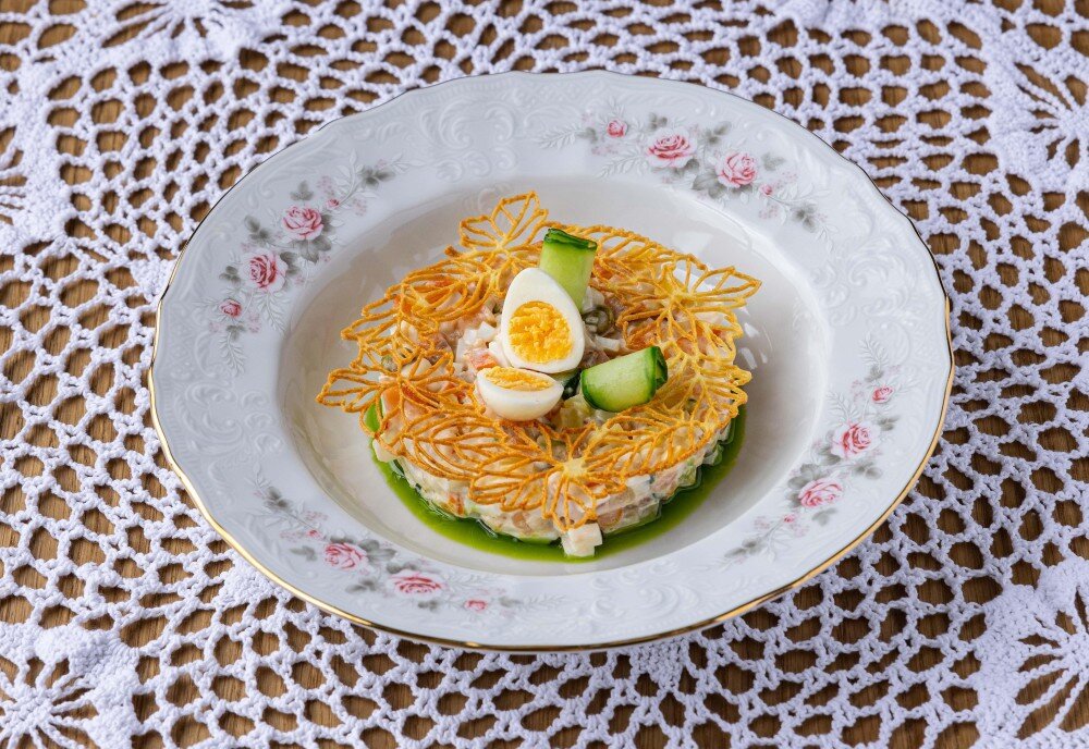 Оливье с  куриной грудкой