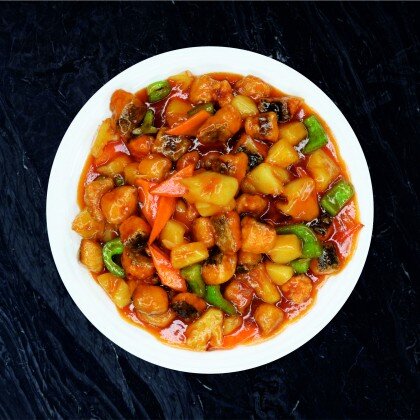 56 Кета с ананасами