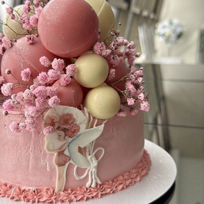 Торт "Груша-Миндаль-Блючиз" ЗАКАЗНОЙ