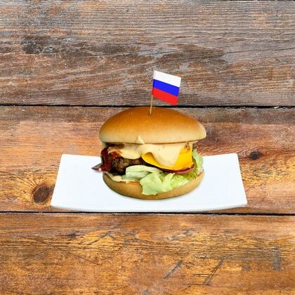 Бургер BBQ с мраморной говядиной