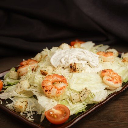 Салат «Цезарь» с креветкой