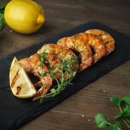 Креветки гриль