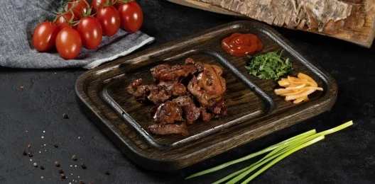 Куриная печень на гриле