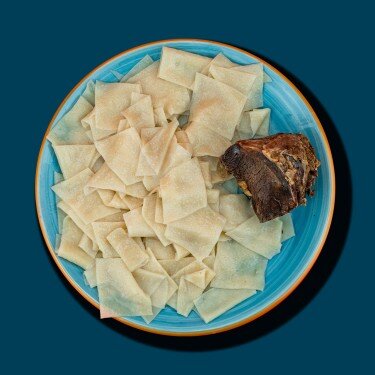 Кумыкский хинкал с сушеным мясом