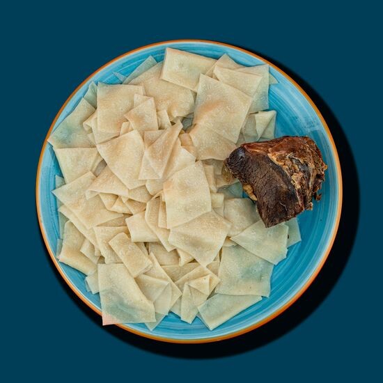 Кумыкский хинкал с сушеным мясом