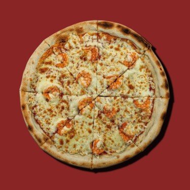 Пицца с королевскими креветками new