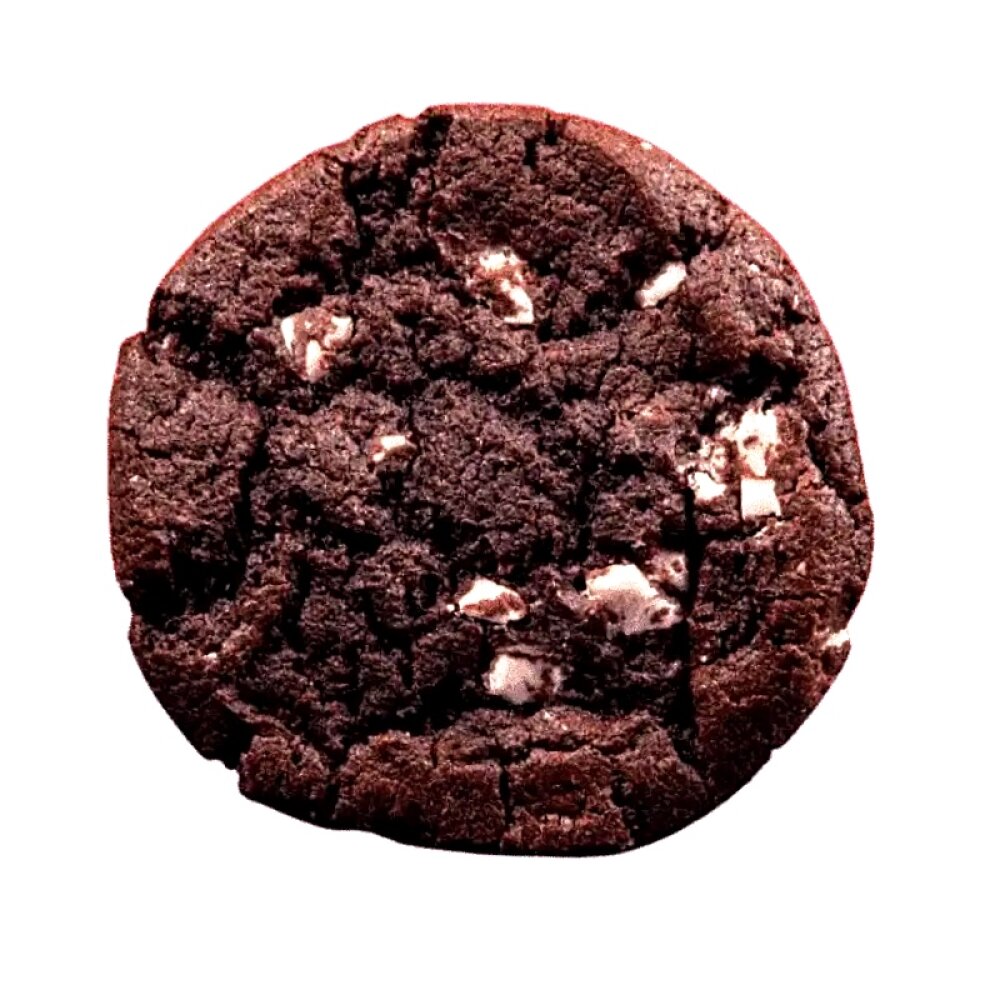 Куки шоколадный с белой шоколадной глазурью