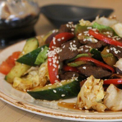 Салат «Азиатский» с говядиной