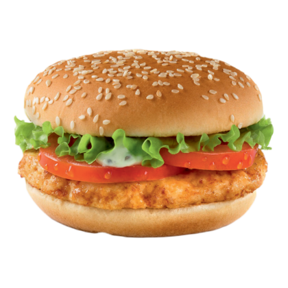 Бургер с курицей острый