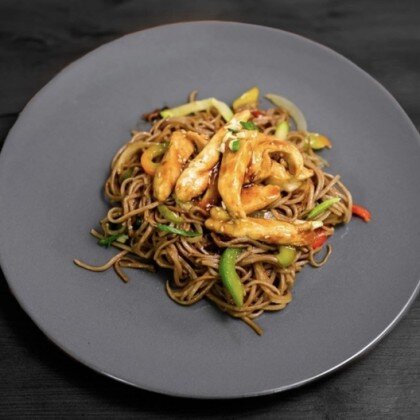 Wok  с курицей