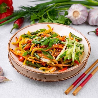 Удон с овощами