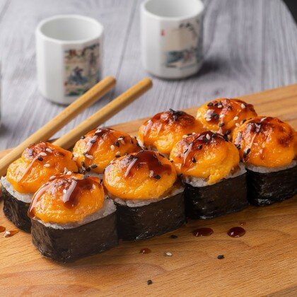 Запеченный с лососем