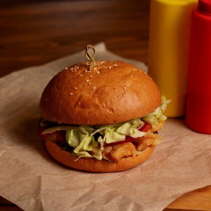 Бургер «Тоскана итальяно» (с креветкой)