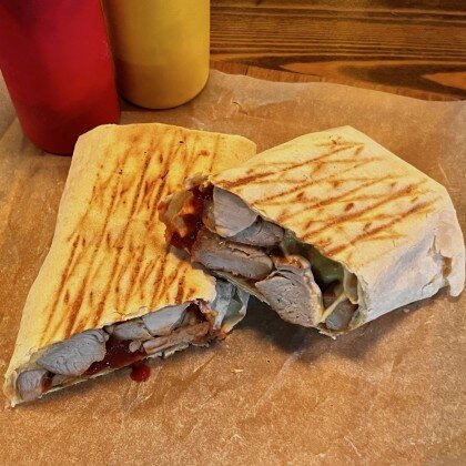 Шашлык в лаваше из свинины