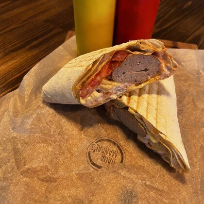 Люля-кебаб в лаваше с курицей